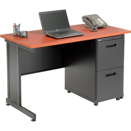 Interion By Global Industrial Wood Desk Kit, 24 in D X 30 in H, 48 in W X 670077CH